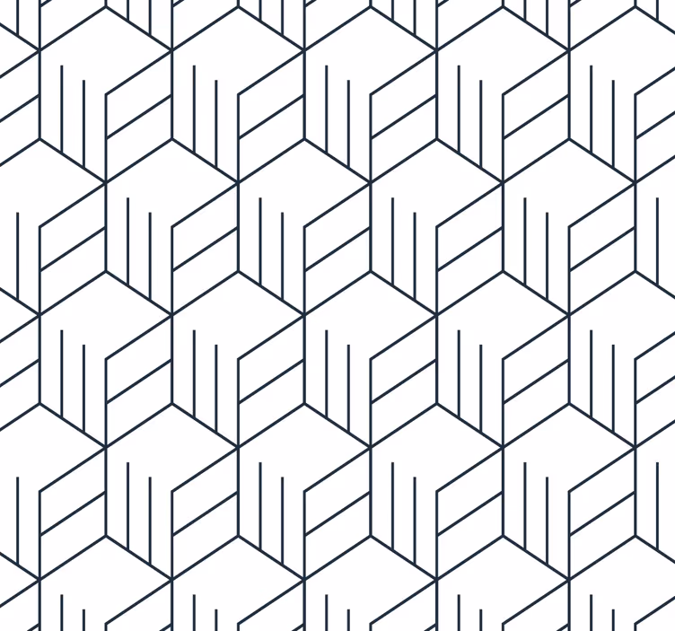 Tapete geometrische Muster geometrisches linienmuster - TenStickers