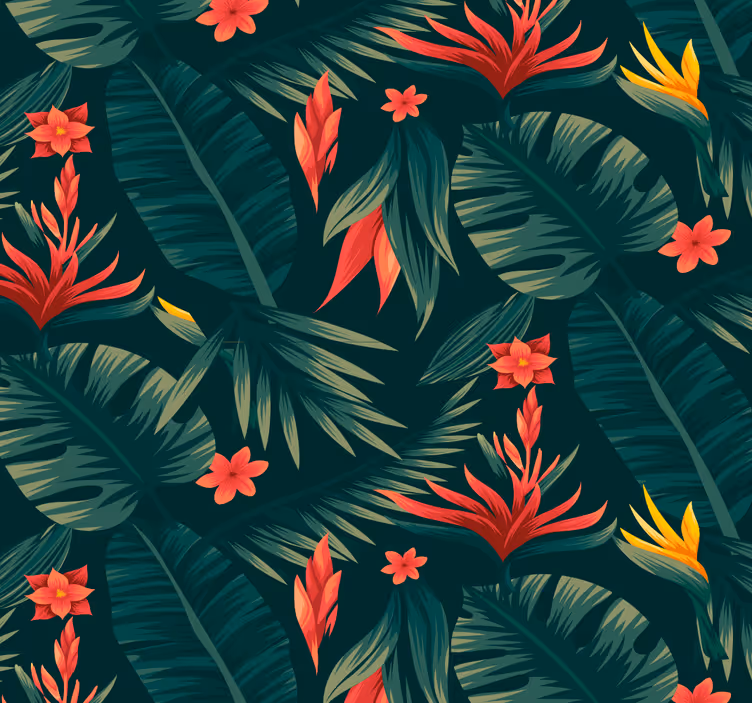 Tapete Natur tropische flora - TenStickers
