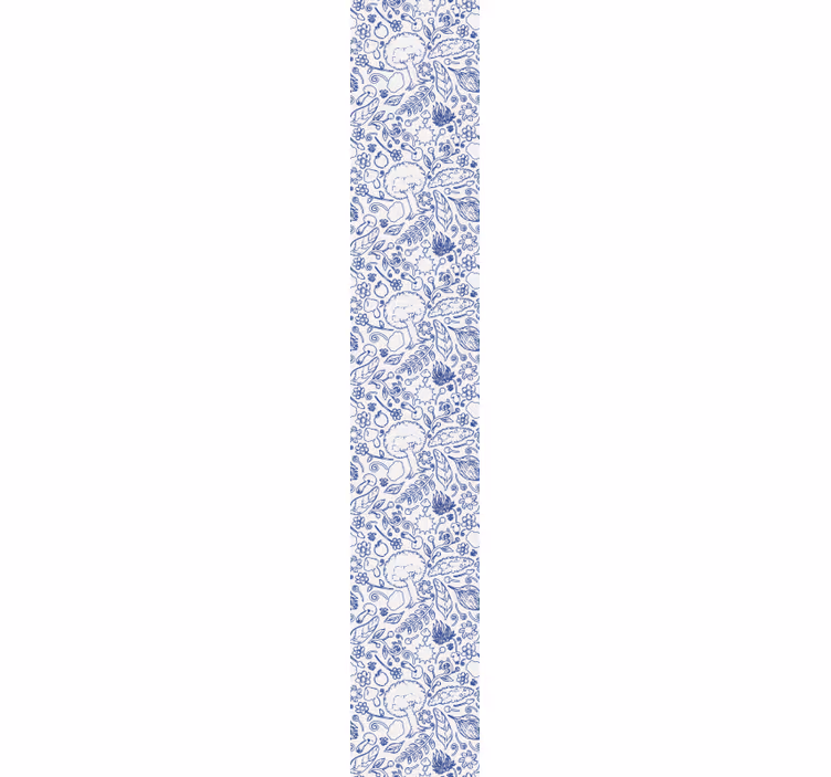 Tapete Wohnzimmer blumenfliesenmuster - TenStickers