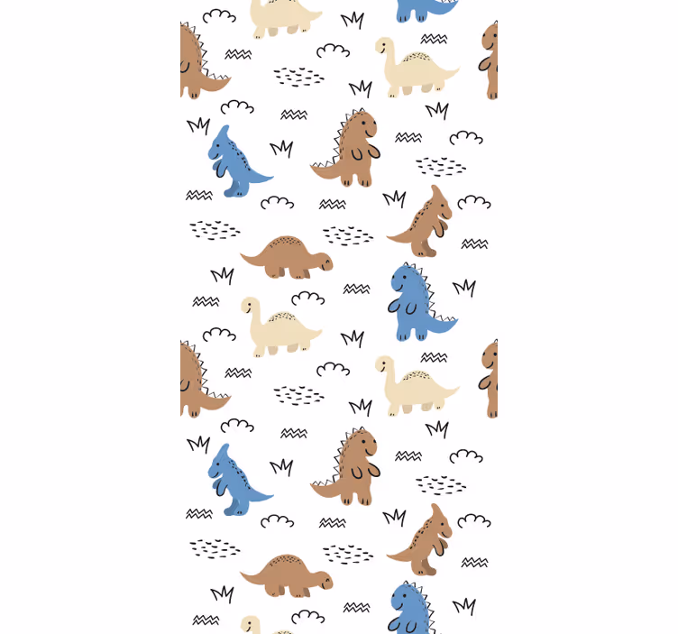 Tapete Baby dinosaurier-muster - TenStickers