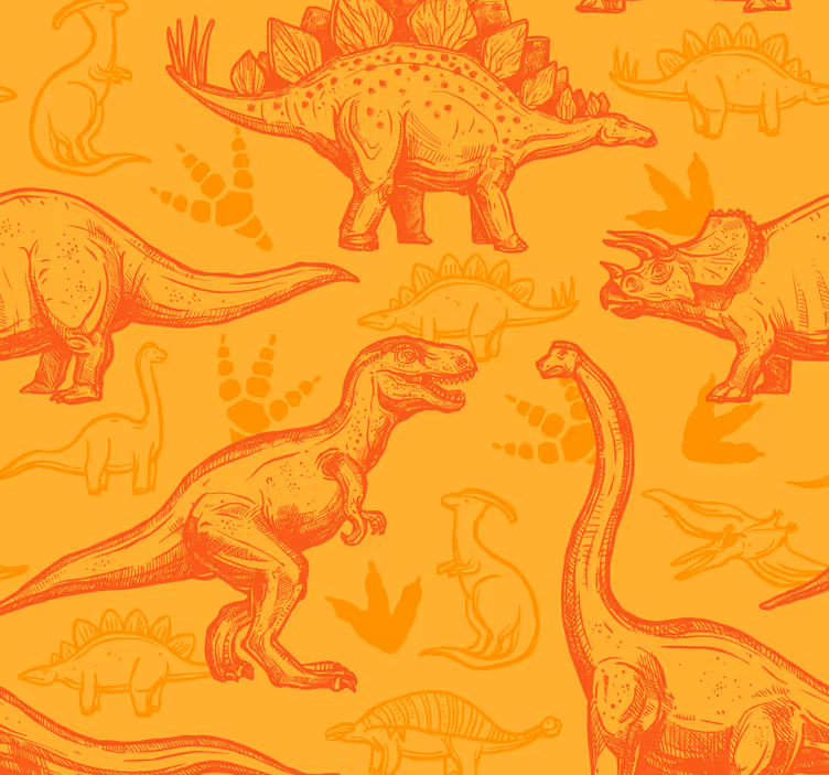 Dino Tapete dinosaurier-cartoon - TenStickers