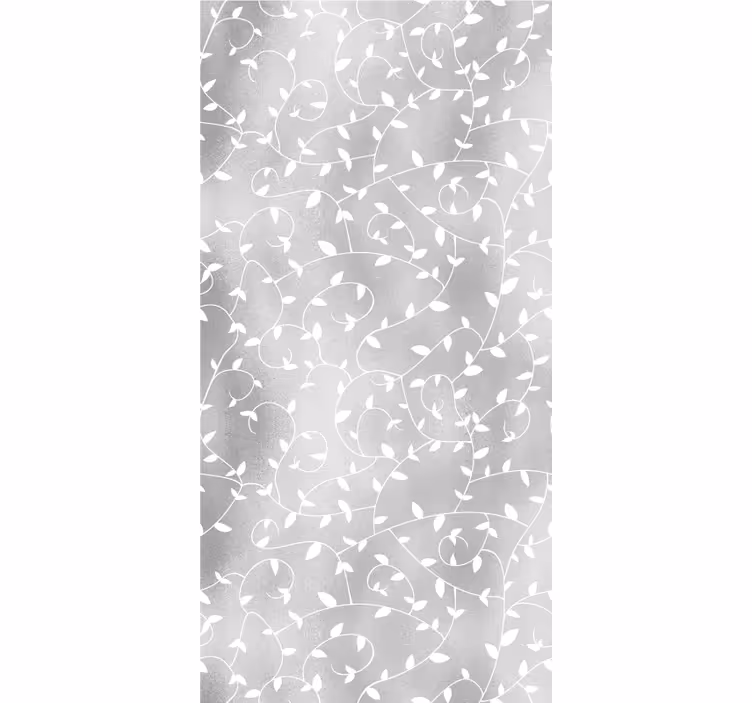Tapete Baum Äste weiße und silberne Tapete - TenStickers
