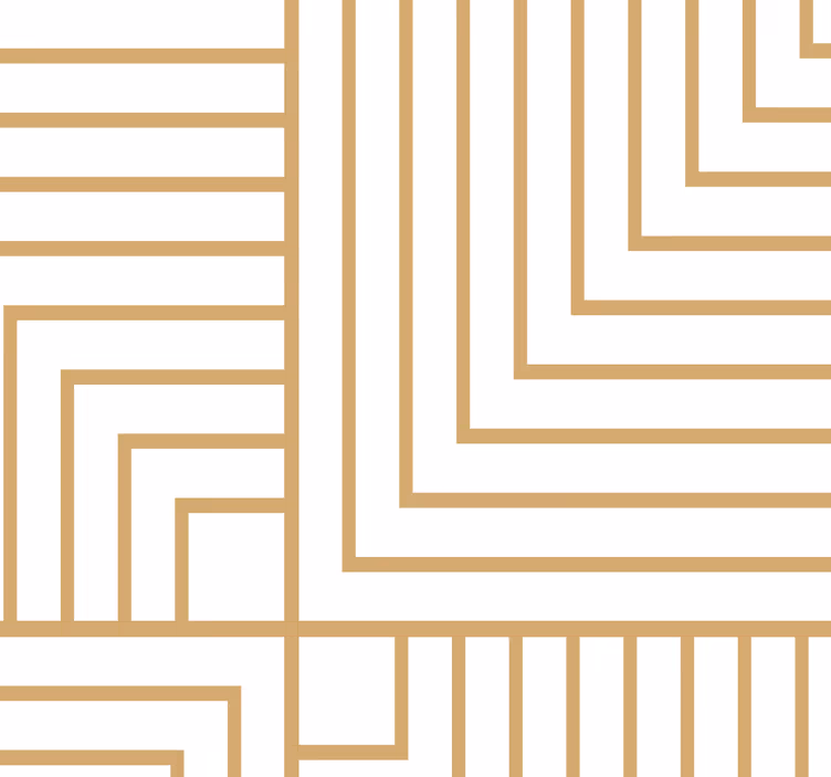 Tapete geometrische Muster geometrisches labyrinth - TenStickers