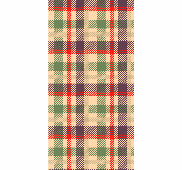 Ornament Tapete tartan-karomuster - TenStickers