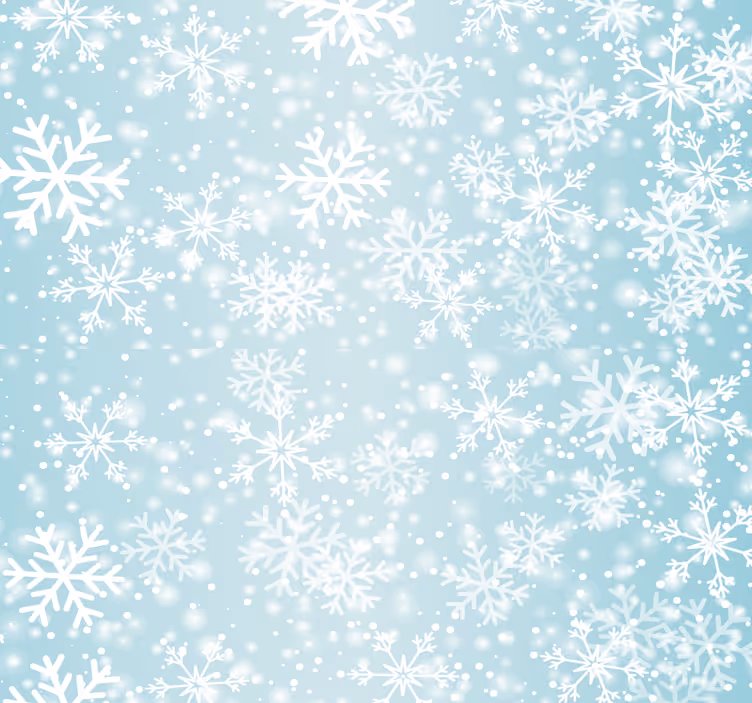 Weihnachtstapete schneeflockenmuster - TenStickers