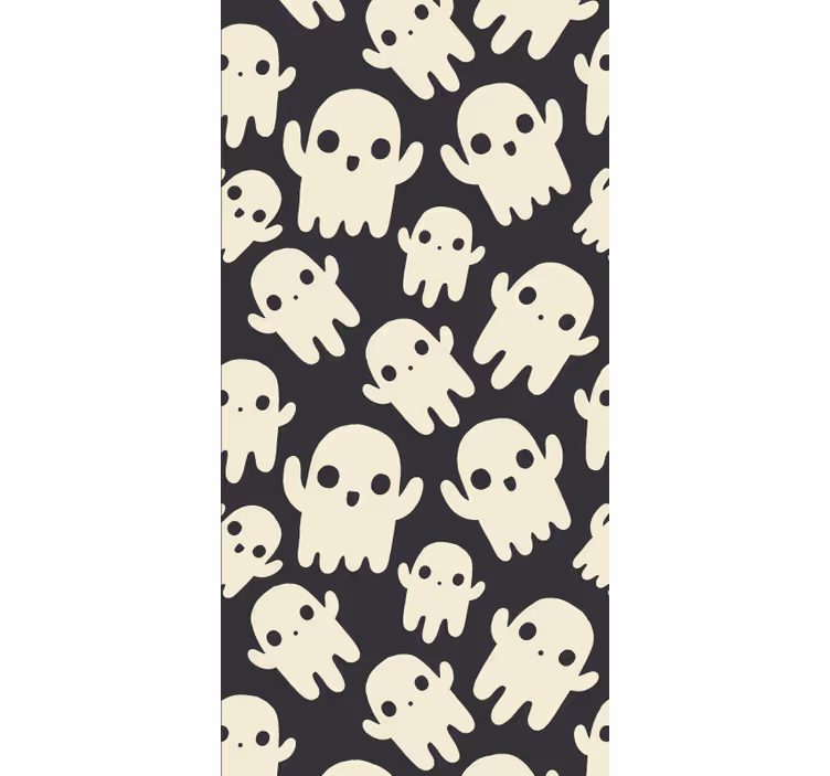 Halloween Tapete totenkopf-muster - TenStickers