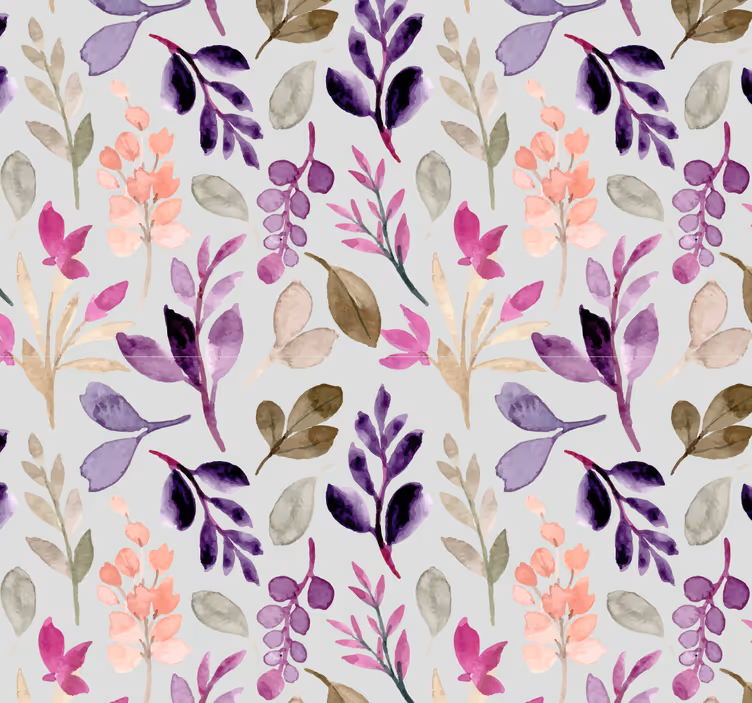 Tapete florale Ornamente botanische gärtnerei - TenStickers