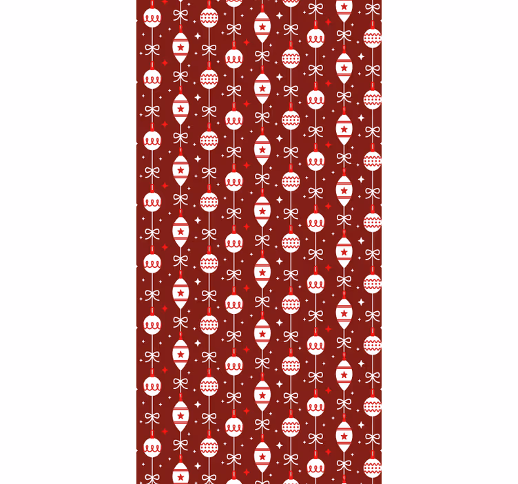 Tapeten Wohnzimmer Weihnachtskugeln - TenStickers