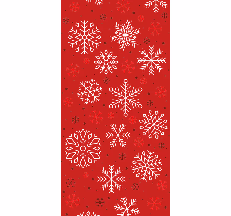 Weihnachtstapete saisonale schneeflocken - TenStickers