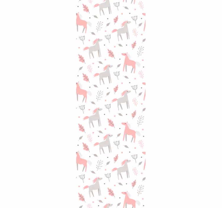 Tapete Tiere pastell fauna muster - TenStickers