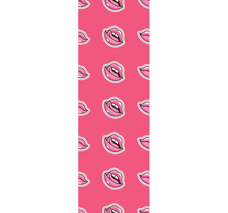 Kunst Tapete lippen-muster-design - TenStickers
