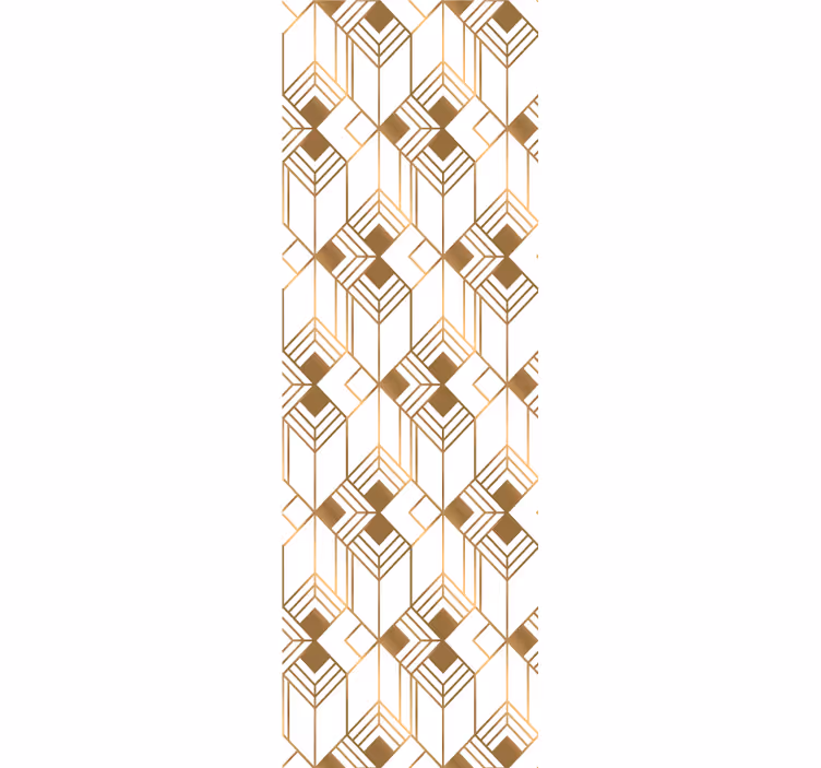 Tapete geometrische Muster kubistische symmetrie - TenStickers