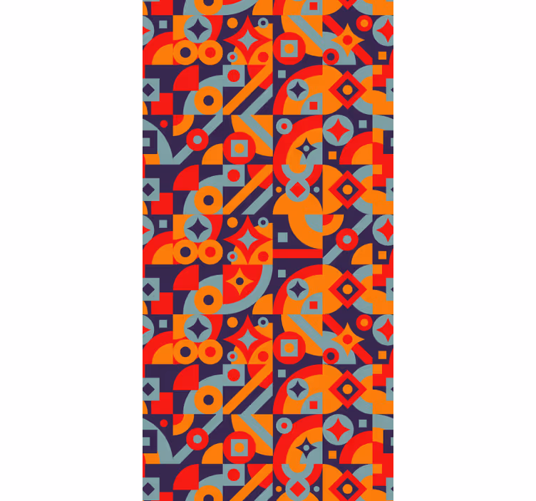 Jahrgang Tapete geometrische motive - TenStickers