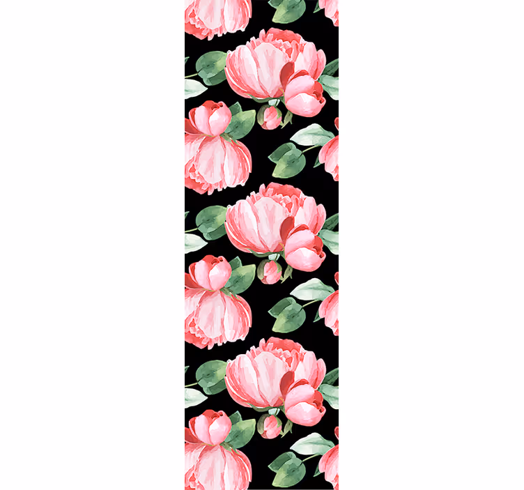 Blumentapete blühende pfingstrosen - TenStickers