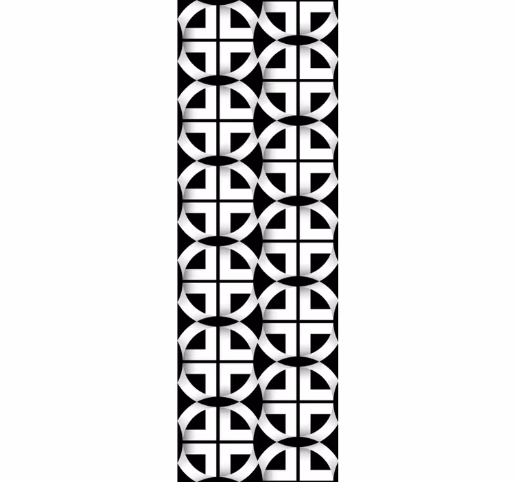 3D Tapete 3D schwarz und weiß - TenStickers