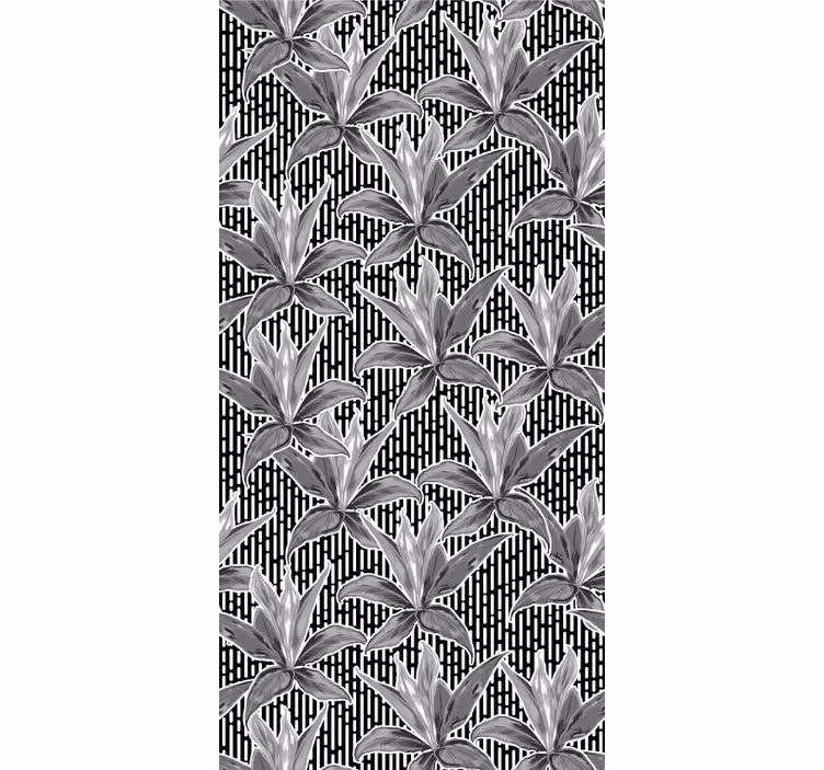 Tapete Blätter botanisch geometrisch - TenStickers