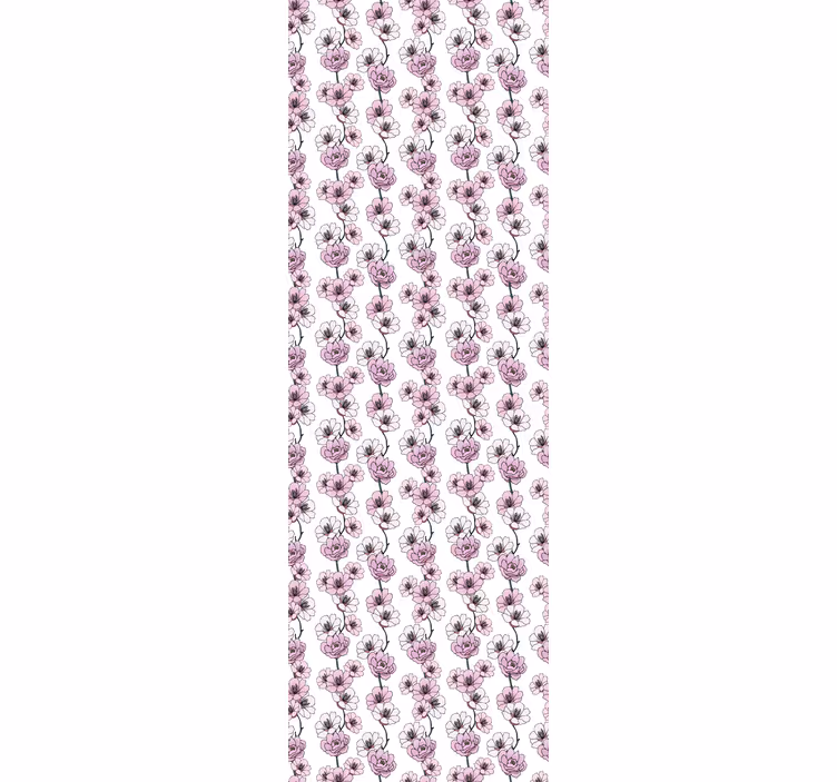 Blumentapete blumenblüten - TenStickers