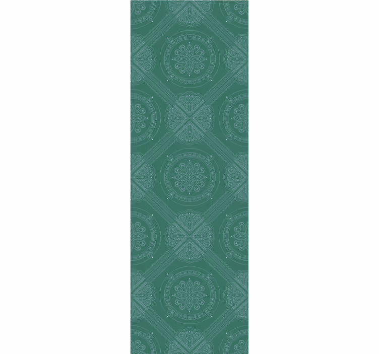 Ornament Tapete verziertes medaillon - TenStickers