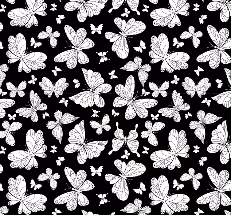 Tapete Schmetterling flatternde flügel - TenStickers