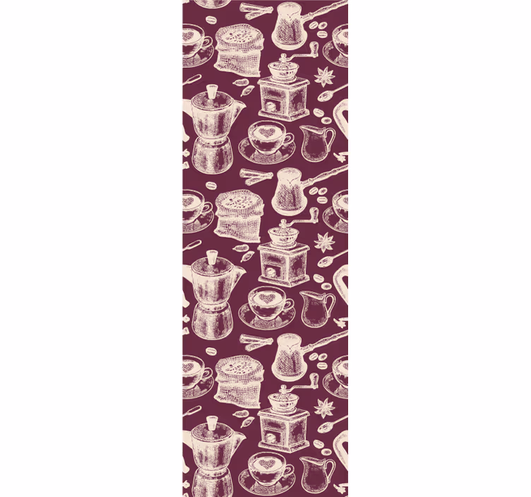 Tapete Küche kaffee-motiv-muster - TenStickers