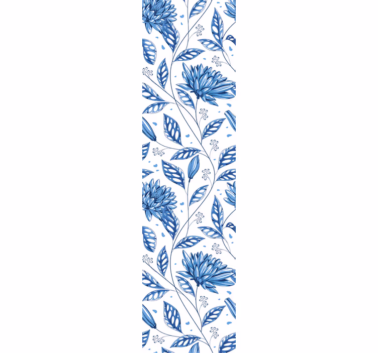 Blumentapete Japanisches lotusmuster - TenStickers