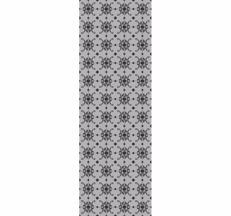 Ornament Tapete blumenmuster verziert - TenStickers