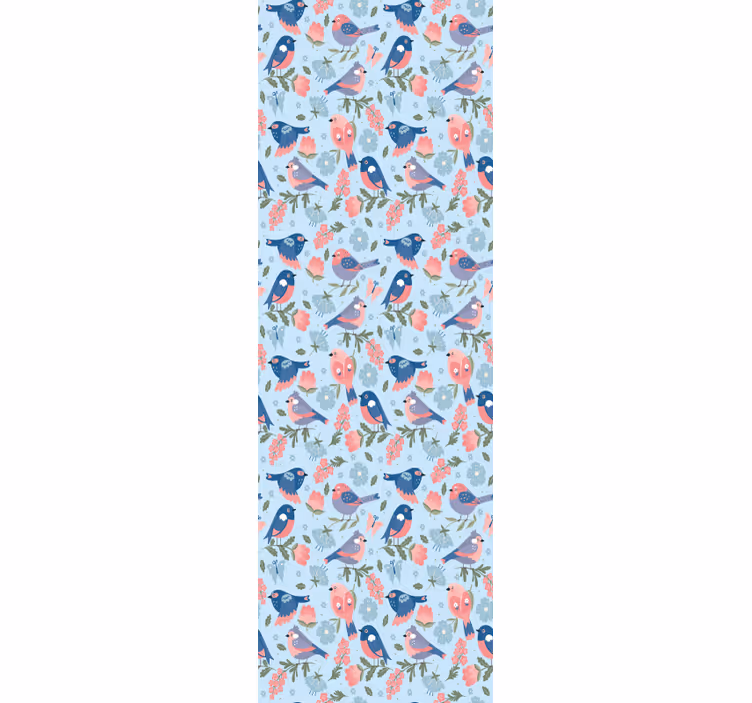 Tapete Vögel vögel blumenmuster - TenStickers