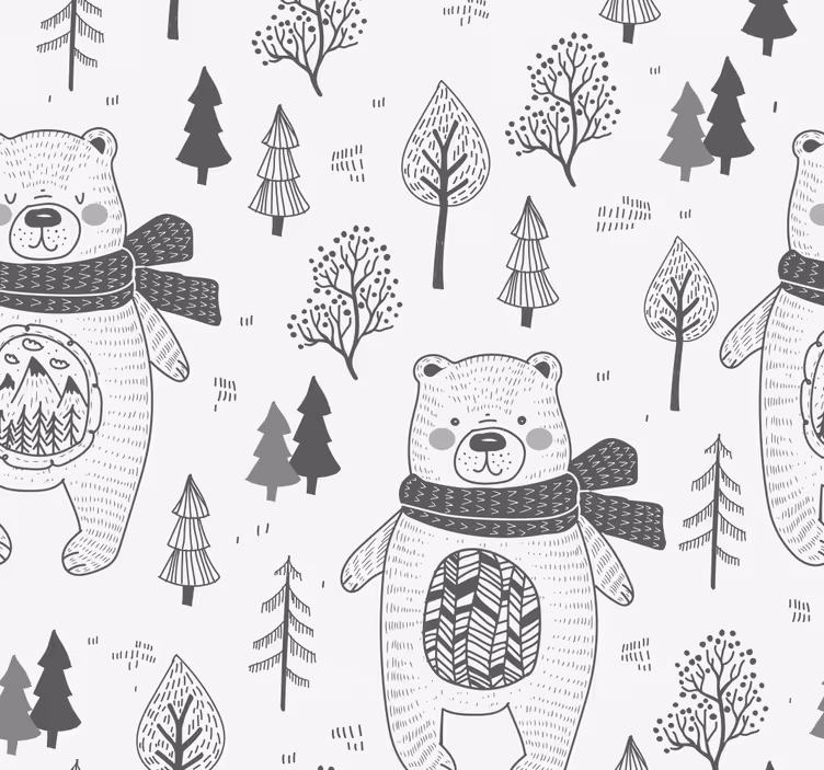 Tapete Tiere waldbär motiv - TenStickers