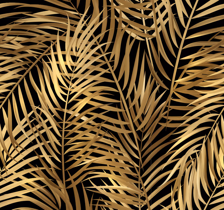 Tapete Natur Goldene blätter - TenStickers
