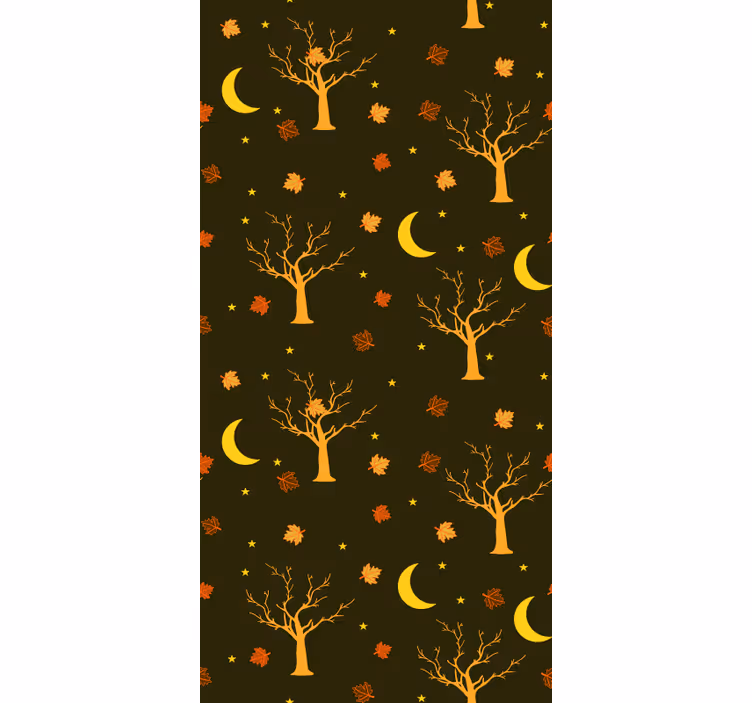 Tapete Baum Sterne im wald - TenStickers