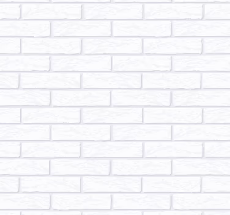 Tapete Küche weiße Ziegelwand - TenStickers