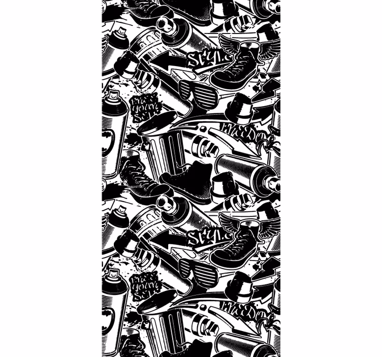 Kunst Tapete graffiti-grundlagen - TenStickers
