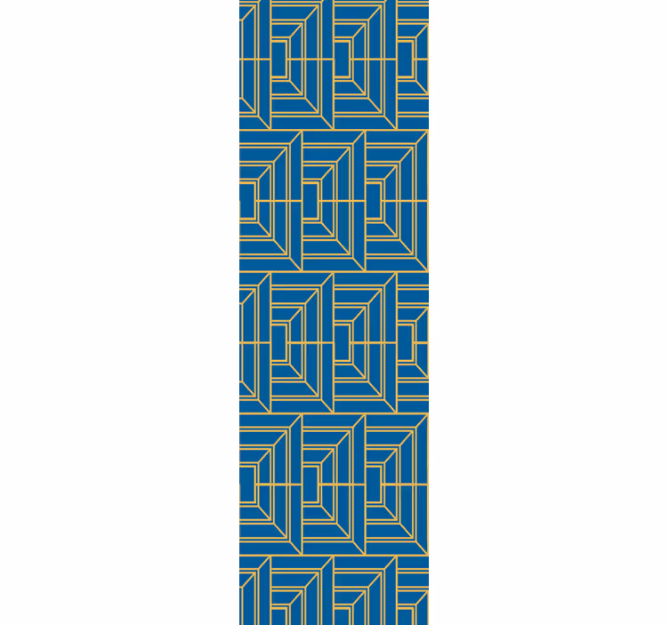 Tapete geometrische Muster winkel-labyrinth - TenStickers