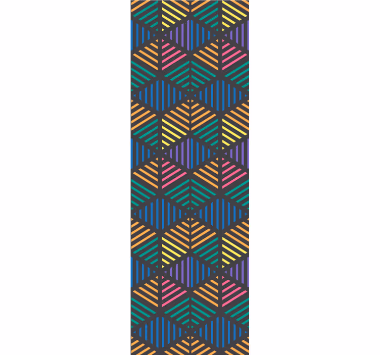 Tapete geometrische Muster geometrisches streifenmuster - TenStickers