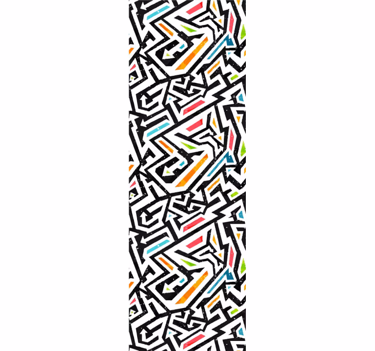 Tapete teenager geometrisches chaos - TenStickers