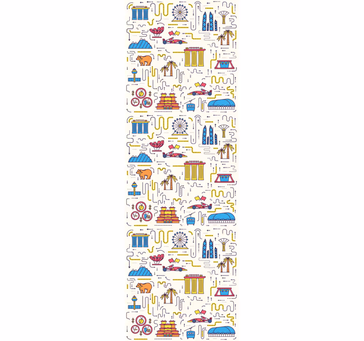 Tapete Stadt stadtbildspaß - TenStickers