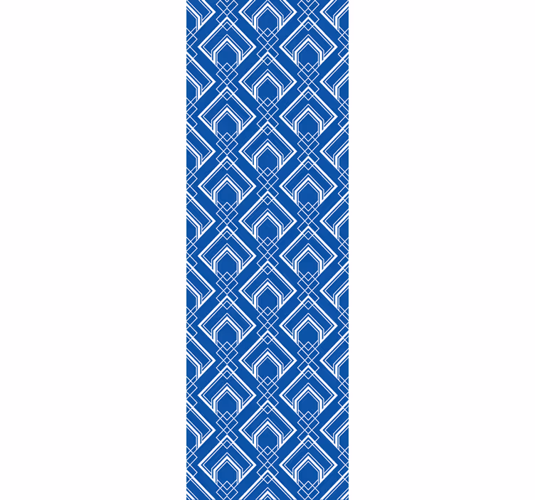 Tapete geometrische Muster geometrisches blaues muster - TenStickers
