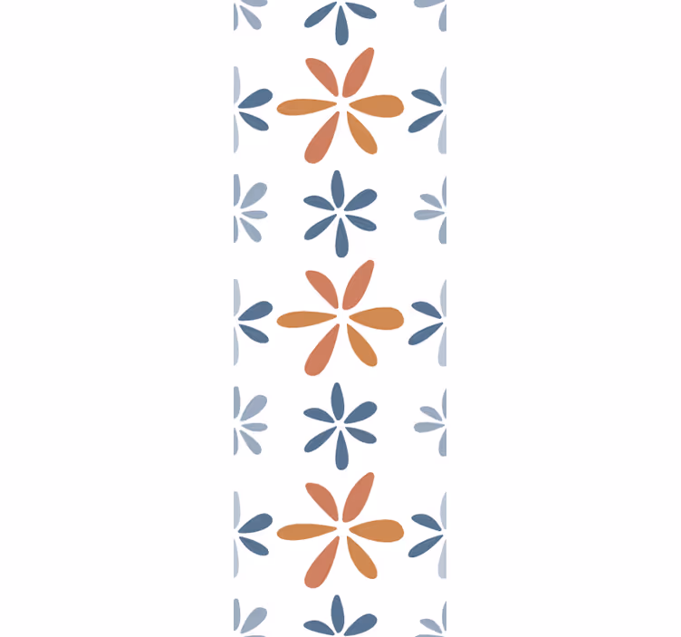 Tapete Esszimmer florale geometrische muster - TenStickers