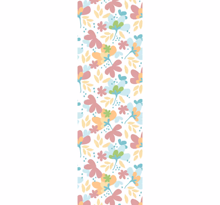 Blumentapete blumenmusterdekor - TenStickers