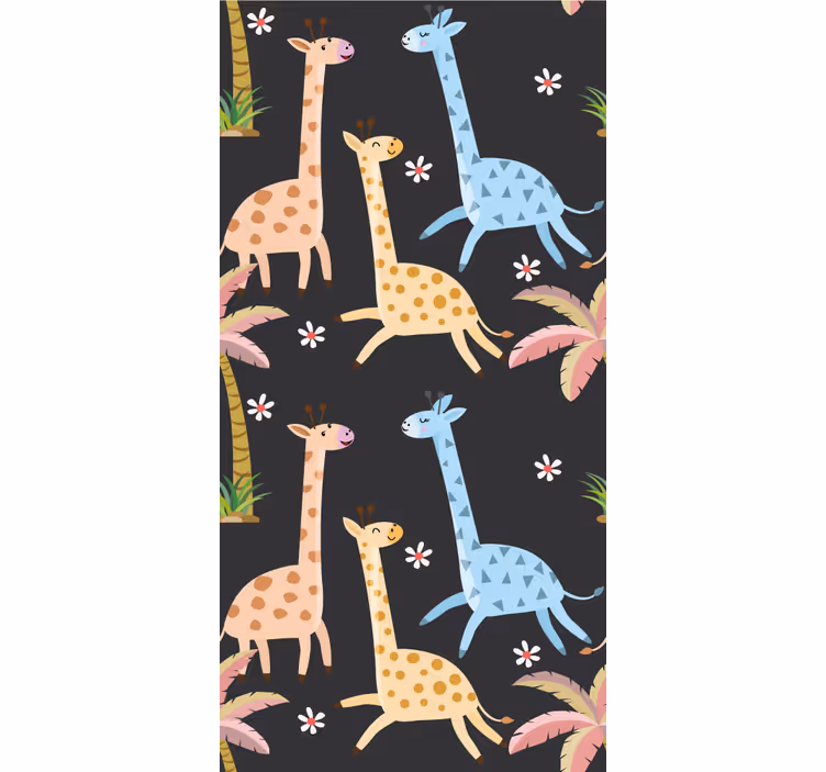 Tapete Tiere safari-tierszene - TenStickers