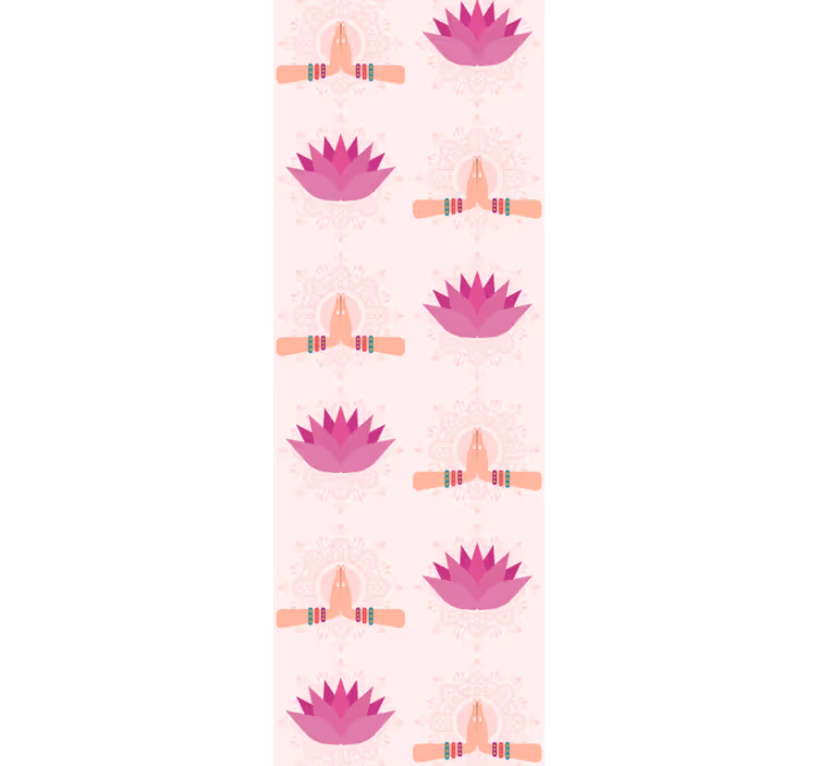 Moderne Tapete Namaste lotus - TenStickers