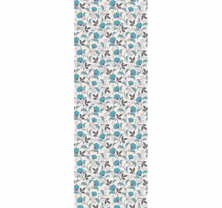 Blumentapete Blaugrüne lotusblume - TenStickers