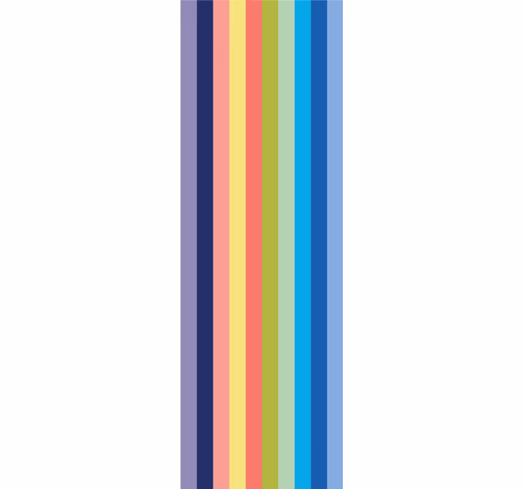 Tapete horizontale Streifen lebendiges streifenmuster - TenStickers
