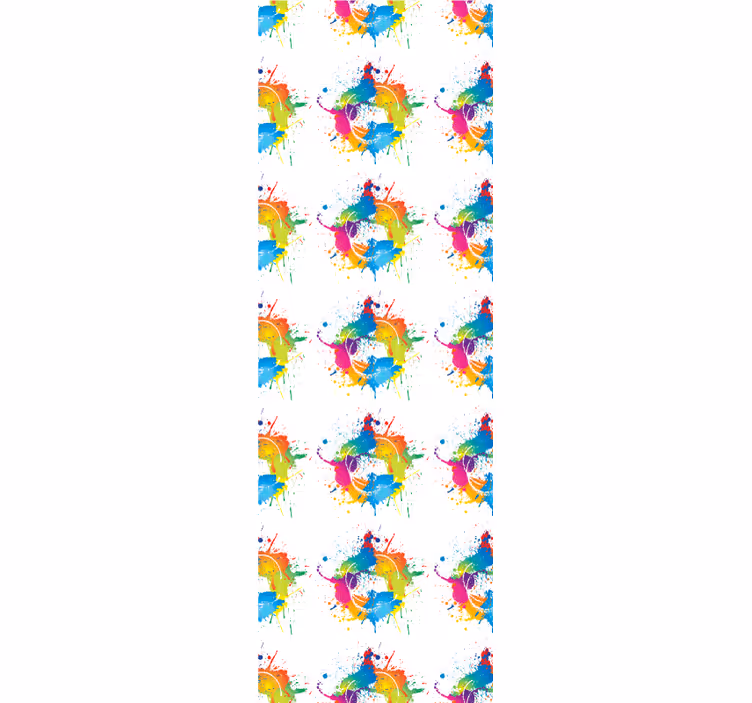 Kunst Tapete spritzer-farbeffekt - TenStickers