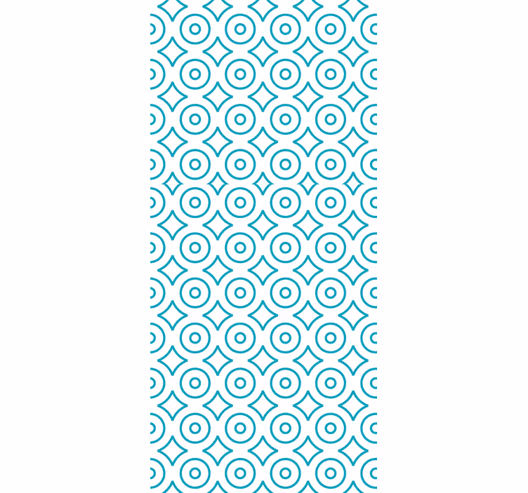 Tapete geometrische muster kreisförmiges design - TenStickers