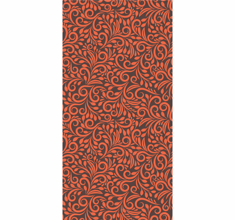 Tapete florale Ornamente verzierte wirbel - TenStickers