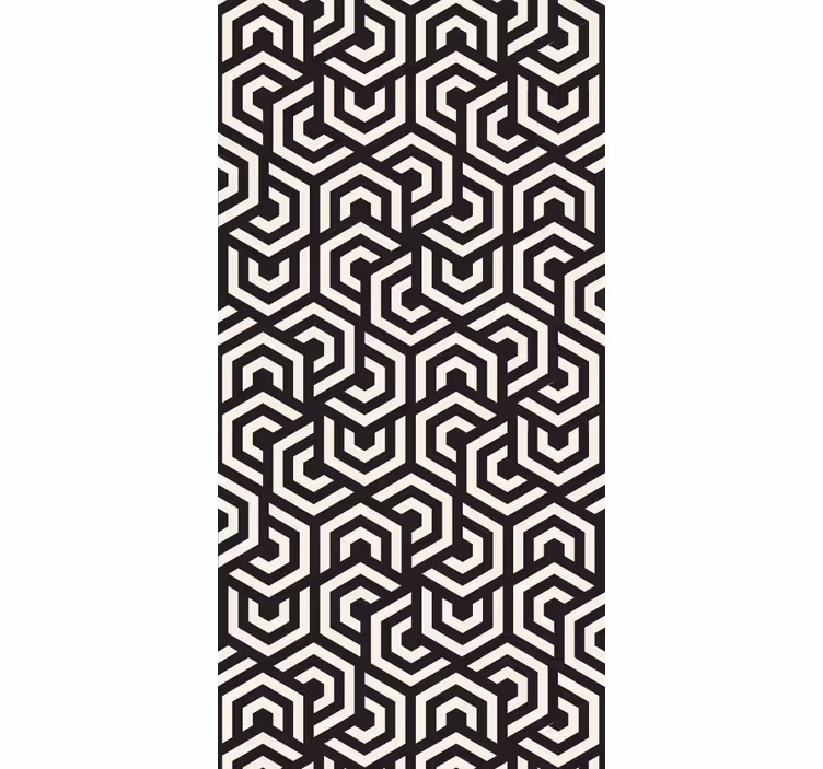 Tapete geometrische Muster labyrinthisches design - TenStickers
