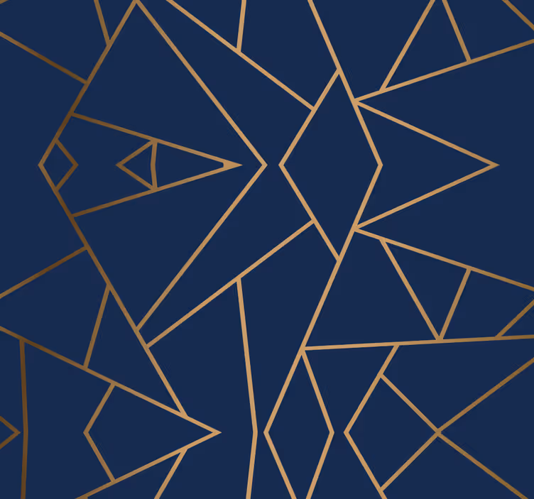Tapete geometrische Muster abstrakte eckige linien - TenStickers