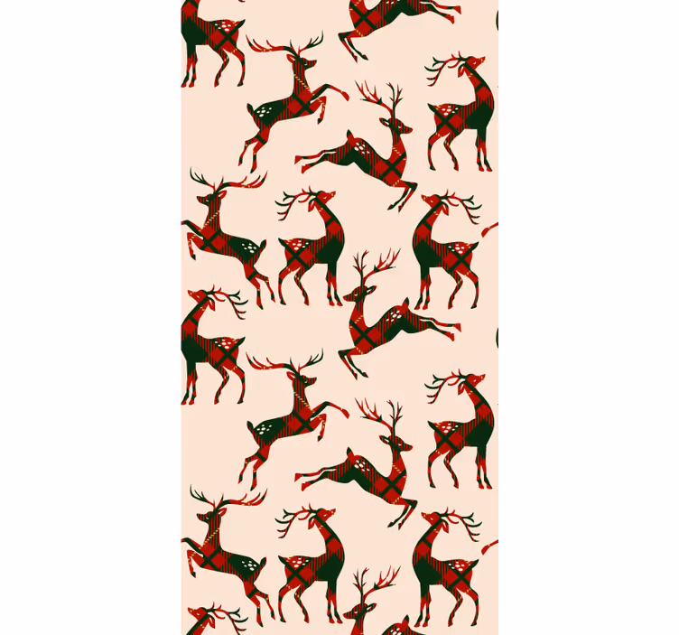 Tapete Tiere festliches rentier - TenStickers