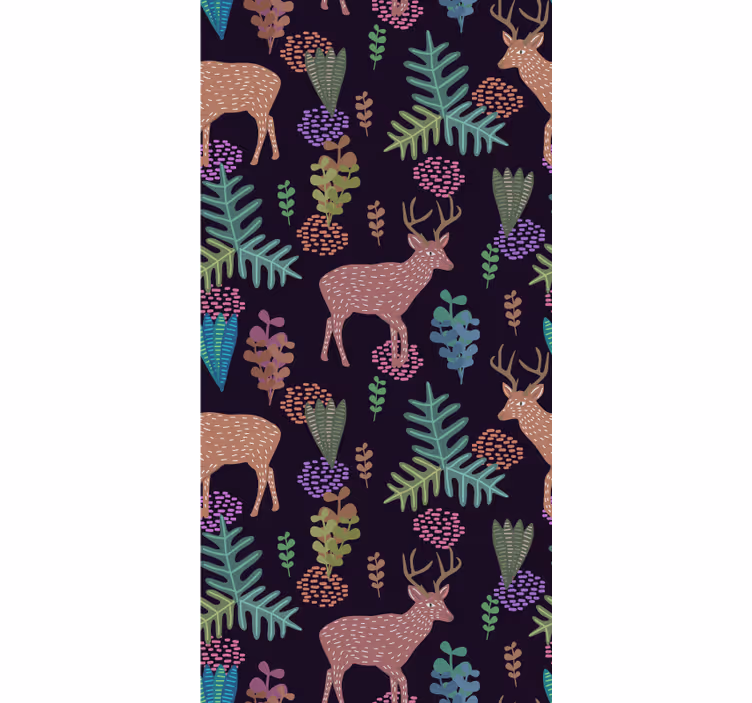 Tapete Tiere zauberwaldszene - TenStickers